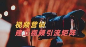 视频精准引流矩阵打造,帮助新手建立涨粉系统!【视频课程】-墨痕微课