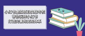 小红书虚拟项目实战专栏，带你玩转小红书，打造完善的变现体系-墨痕微课