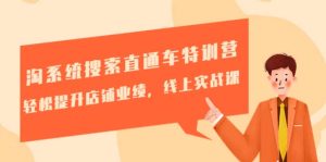 淘系统搜索直通车特训营-第三期:轻松提升店铺业绩,线上实战课-墨痕微课
