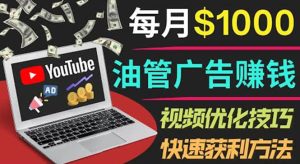 YouTube广告赚钱项目:只需发布视频就有收入,月入7000 副业-墨痕微课