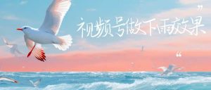 视频号做下雨视频一个账号一周涨粉10W 年入100w-墨痕微课