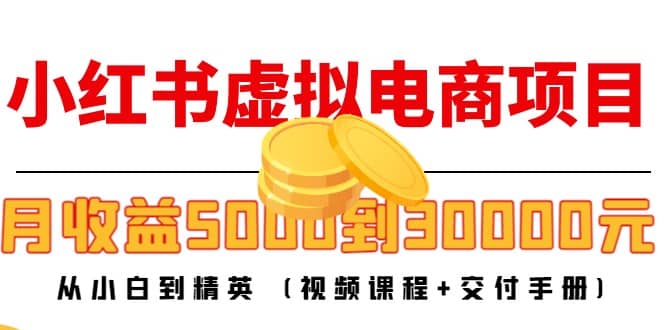 小红书虚拟电商项目:从小白到精英 (视频课程 交付手册)-墨痕微课