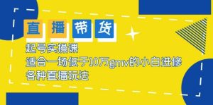 2023直播带货起号实操课,适合一场低于·10万gmv的小白进修 各种直播玩法-墨痕微课