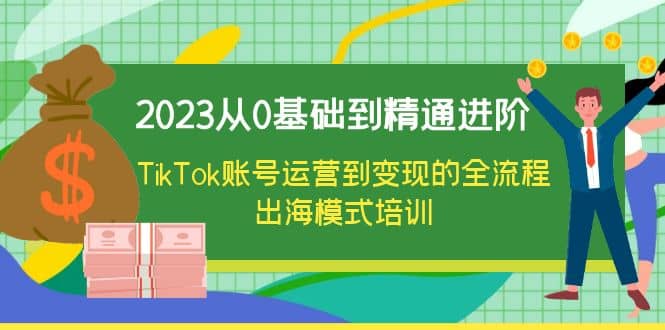 2023从0基础到精通进阶，TikTok账号运营到变现的全流程出海模式培训-墨痕微课