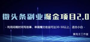 黄岛主微头条副业掘金项目第2期,单天做到50-100 收益!-墨痕微课