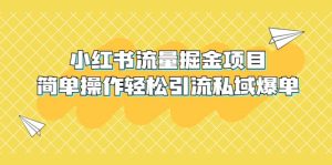 外面收费398小红书流量掘金项目,简单操作轻松引流私域爆单-墨痕微课