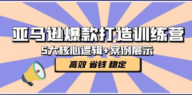 亚马逊爆款打造训练营:5大核心逻辑 案例展示 打造爆款链接 高效 省钱 稳定-墨痕微课