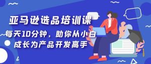 亚马逊选品培训课,每天10分钟,助你从小白成长为产品开发高手-墨痕微课