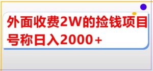 外面收费2w的直播买货捡钱项目,号称单场直播撸2000 【详细玩法教程】-墨痕微课