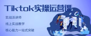 刘博·TikTok实操运营课,手把手账号实战,适合零基础Tiktok新人-墨痕微课