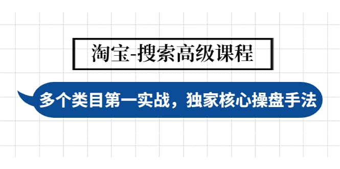 淘宝-搜索高级课程:多个类目第一实战,独家核心操盘手法-墨痕微课
