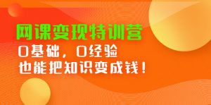 网课变现特训营,0基础,0经验也能把知识变成钱-墨痕微课