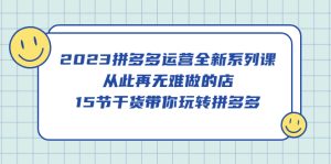 2023拼多多运营全新系列课,从此再无难做的店,15节干货带你玩转拼多多-墨痕微课
