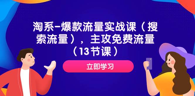 淘系-爆款流量实战课(搜索流量),主攻免费流量(13节课)-墨痕微课