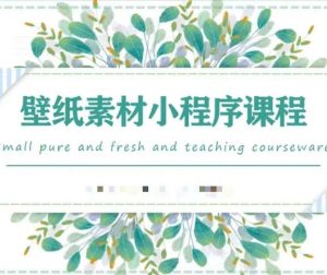 闪闪壁纸号运营教程,抓住图文风口,快速吸粉变现-墨痕微课