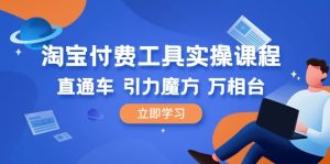 淘宝付费工具·实操课程,直通车-引力魔方-万相台(41节视频课)-墨痕微课