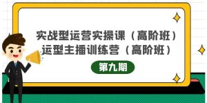 实战型运营实操课第9期 运营型主播训练营第9期,高阶班(51节课)-墨痕微课