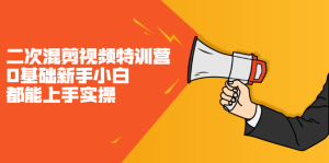 二次混剪视频特训营,0基础新手小白都能上手实操,两天开干-墨痕微课
