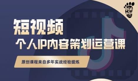 抖音短视频个人ip内容策划实操课,真正做到普通人也能实行落地-墨痕微课