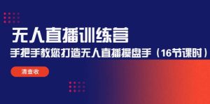 无人直播训练营:手把手教您打造无人直播操盘手(16节课时)-墨痕微课