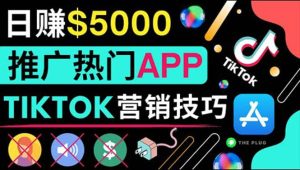 无需露脸，无需录音，无需投资，TIKTOK上传短视频，最高日入5000美元-墨痕微课