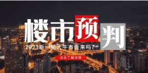 某公众号付费文章《2023楼市预判：新一轮大牛市会来吗？》-墨痕微课