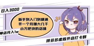 拼多多虚拟开店打卡群:入门到精通(昨日群里有小伙伴3000 )2月26更新-墨痕微课