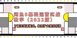 闲鱼0基础运营实战教学(2022版)了解无货源模式,如何扩大提升利润-墨痕微课