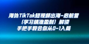 海外TikTok短视频出海-启航营(学习精准盈利)解读,手把手教会你从0-1入局-墨痕微课