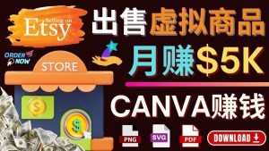 通过Etsy出售Canva模板,操作简单,收益高,月赚5000美元-墨痕微课