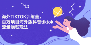 海外TIKTOK训练营,百万项目海外版抖音tiktok流量变现玩法-墨痕微课