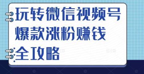 玩转微信视频号爆款涨粉赚钱全攻略,让你快速抓住流量风口,收获红利财富-墨痕微课