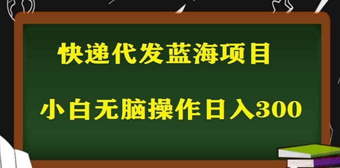 2023最新蓝海快递代发项目，小白零成本照抄-墨痕微课