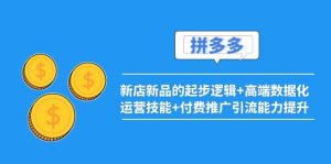 2022拼多多:新店新品的起步逻辑 高端数据化运营技能 付费推广引流能力提升-墨痕微课
