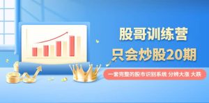 股哥训练营·只会炒股20期:一套完整的股市识别系统,分辨大涨、大跌-墨痕微课