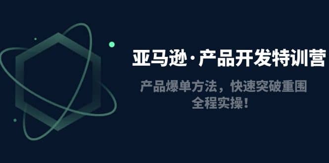 亚马逊·产品开发特训营:产品爆单方法,快速突破重围,全程实操-墨痕微课