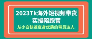 2023-Tk海外短视频带货-实操陪跑营,从小白快速变身优质的带货达人-墨痕微课