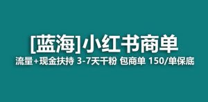 2023蓝海项目【小红书商单】流量 现金扶持,快速千粉,长期稳定,最强蓝海-墨痕微课