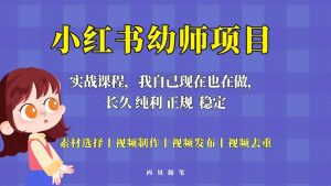 单天200-700的小红书幼师项目（虚拟），长久稳定正规好操作-墨痕微课