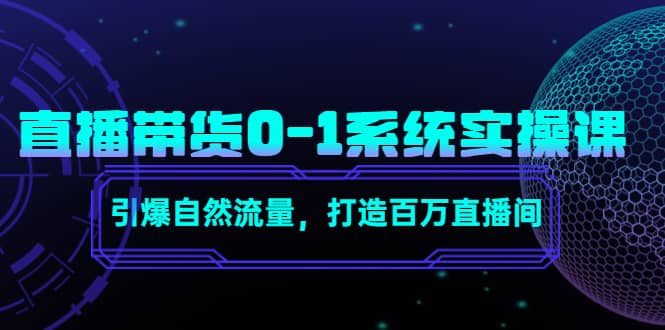 直播带货0-1系统实操课，引爆自然流量，打造百万直播间-墨痕微课