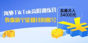 海外TikTok高阶训练营:教你做个能赚钱的账号,实操月入34000元!-墨痕微课