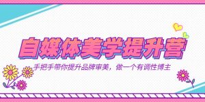 自媒体-美学提升营  手把手带你提升-品牌审美,做一个有调性博主(11节课)-墨痕微课