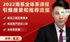2022淘系全体系课程引爆搜索和推荐流量,新品上架拉爆搜索-墨痕微课