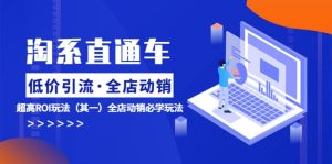 淘系直通车《低价·引流 全店·动销》超高ROI玩法(其一)全店动销必学玩法-墨痕微课