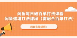 闲鱼每日破百单打法实操课程 闲鱼递增打法课程(需配合百单打法)-墨痕微课