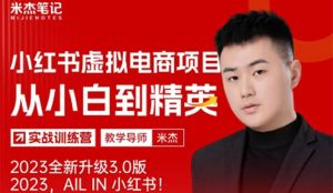 风口再至 - 米杰小红书虚拟电商项目3.0全网首发 单号月收益过万 可批量-墨痕微课