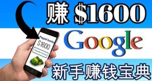 零成本通过Google复制粘贴来简单赚取收益,几分钟赚1600美元-墨痕微课