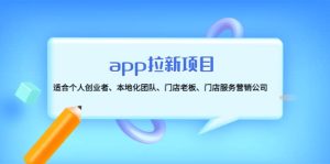app拉新项目:适合个人创业者、本地化团队、门店老板、门店服务营销公司-墨痕微课