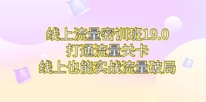 线上流量密训班19.0,打通流量关卡,线上也能实战流量破局-墨痕微课