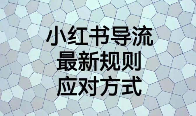 小红书导流最新规则应对方式【揭秘】-墨痕微课